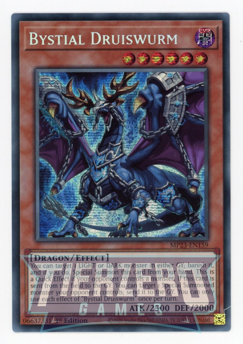 MP23-EN159 - Bystial Druiswurm - Prismatic Secret Rare - Effect Monster - 25th Anniversary Duelist Heroes Tin