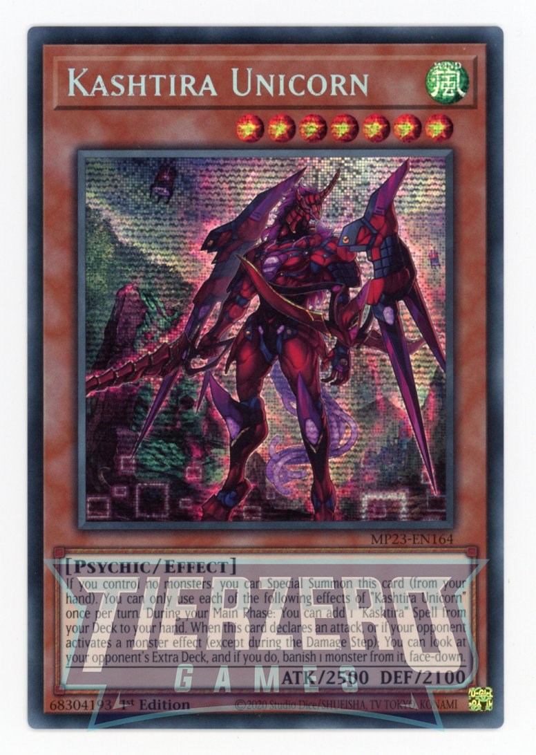 MP23-EN164 - Kashtira Unicorn - Prismatic Secret Rare - Effect Monster - 25th Anniversary Duelist Heroes Tin