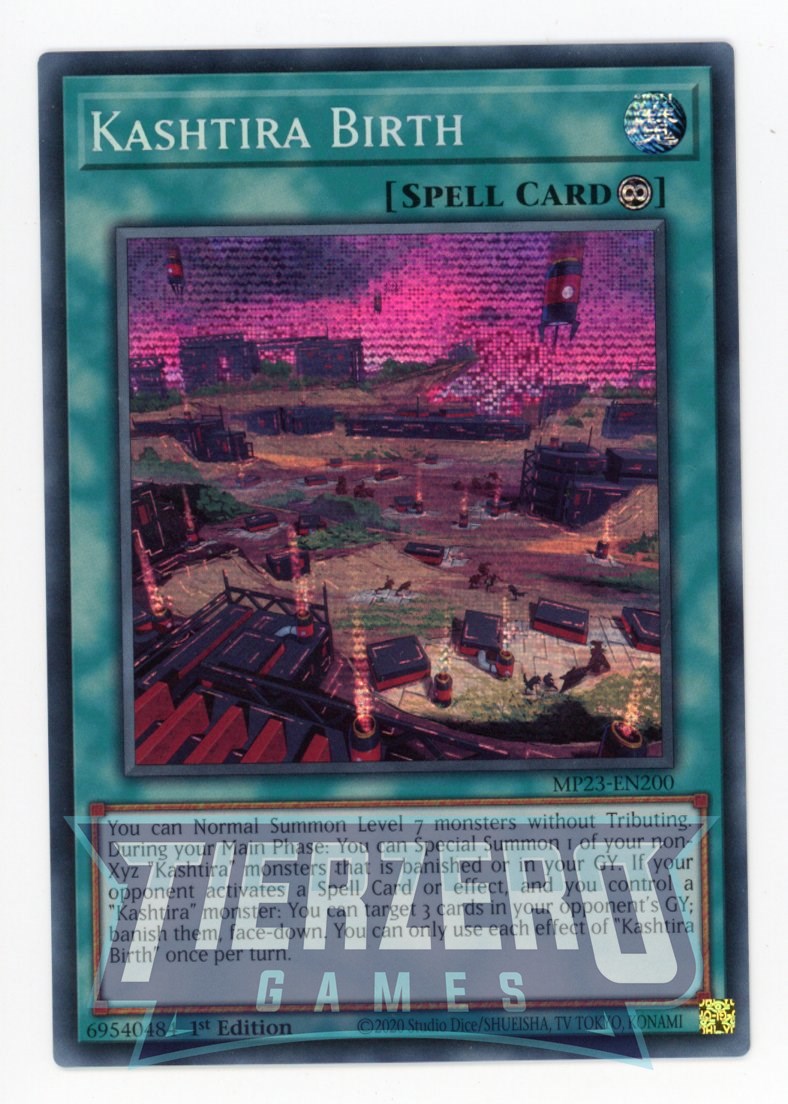 MP23-EN200 - Kashtira Birth - Prismatic Secret Rare - Continuous Spell - 25th Anniversary Duelist Heroes Tin