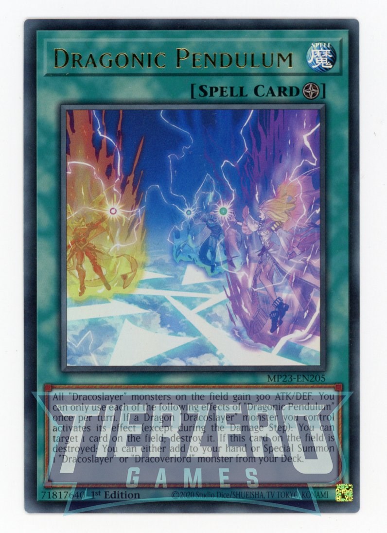 MP23-EN205 - Dragonic Pendulum - Ultra Rare - Field Spell - 25th Anniversary Duelist Heroes Tin
