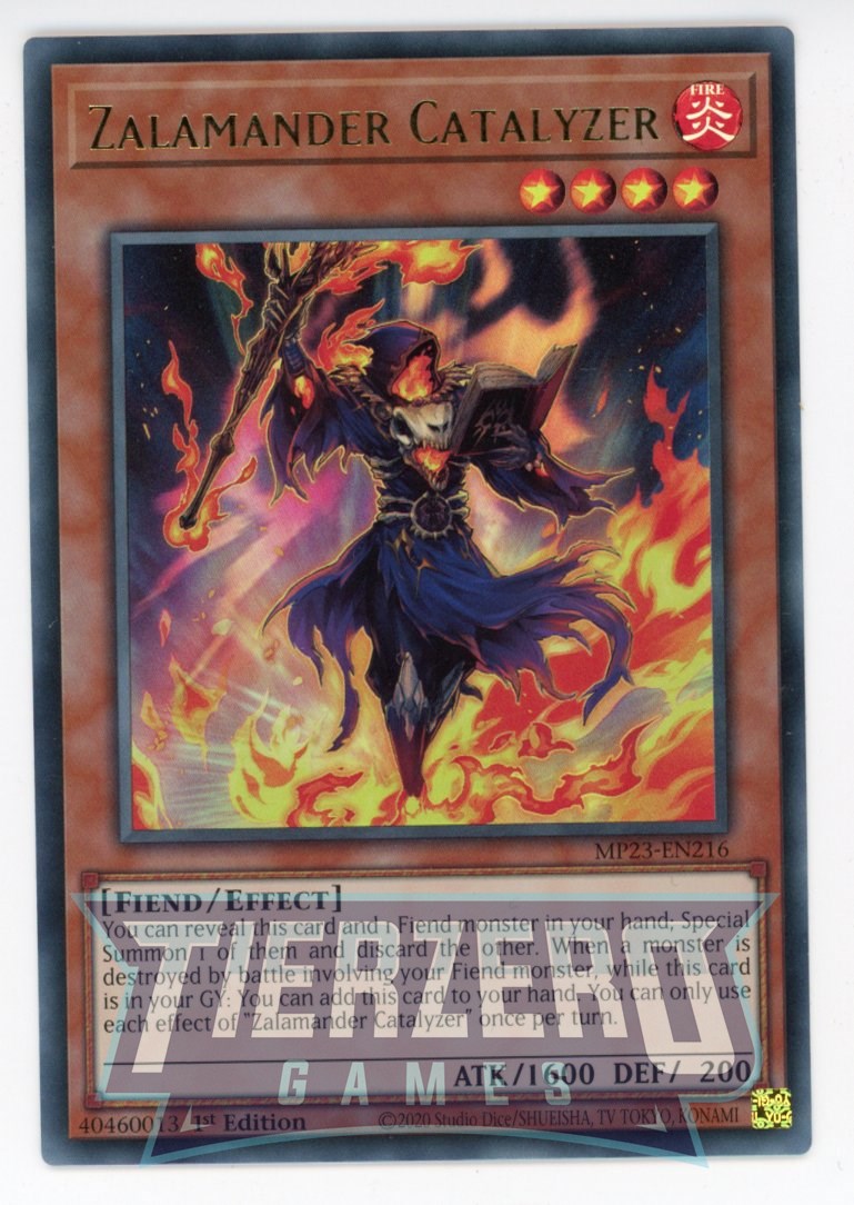 MP23-EN216 - Zalamander Catalyzer - Ultra Rare - Effect Monster - 25th Anniversary Duelist Heroes Tin