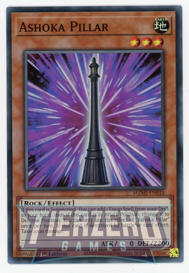 MZMI-EN018 - Ashoka Pillar - Super Rare - Effect Monster - Maze of Millenia