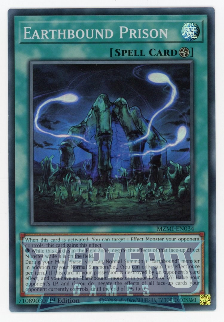 MZMI-EN034 - Earthbound Prison - Super Rare - Field Spell - Maze of Mi MZMI-EN034 - Earthbound Prison - Super Rare - Field Spell - Maze of Mi