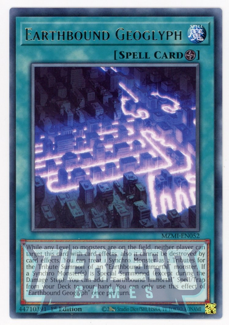 MZMI-EN052 - Earthbound Geoglyph - Rare - Field Spell - Maze of Millen MZMI-EN052 - Earthbound Geoglyph - Rare - Field Spell - Maze of Millen
