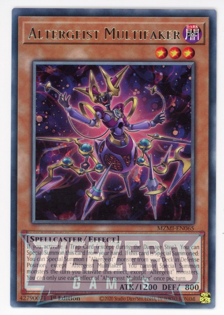MZMI-EN065 - Altergeist Multifaker - Rare - Effect Monster - Maze of M MZMI-EN065 - Altergeist Multifaker - Rare - Effect Monster - Maze of M