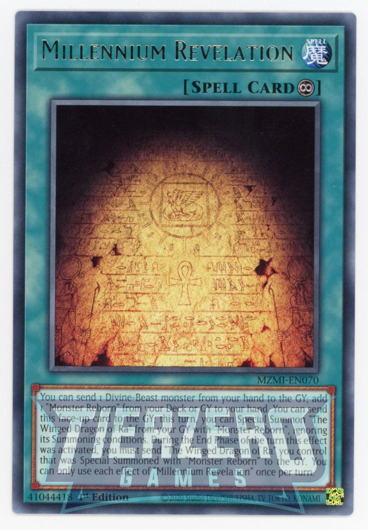MZMI-EN070 - Millennium Revelation - Rare - Continuous Spell