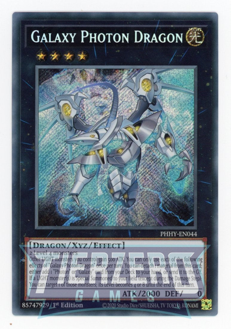 PHHY-EN044 - Galaxy Photon Dragon - Secret Rare - Effect Xyz Monster - PHHY-EN044 - Galaxy Photon Dragon - Secret Rare - Effect Xyz Monster -