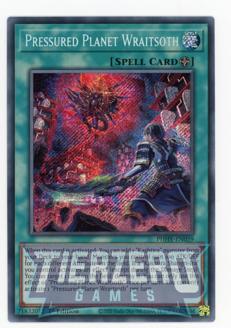 PHHY-EN059 - Pressured Planet Wraitsoth - Secret Rare - Field Spell - PHHY-EN059 - Pressured Planet Wraitsoth - Secret Rare - Field Spell -
