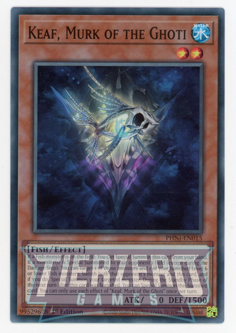 ghoti cards yugioh PHNI-EN015 - Keaf, Murk of the Ghoti - Super Rare - Effect Monster