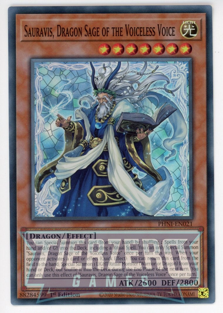 PHNI-EN021 - Sauravis, Dragon Sage of the Voiceless Voice - Super Rare PHNI-EN021 - Sauravis, Dragon Sage of the Voiceless Voice - Super Rare