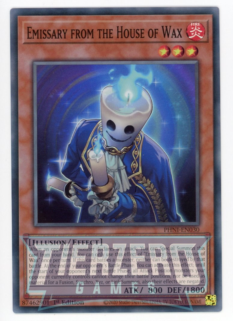 PHNI-EN030 - Emissary from the House of Wax - Super Rare - Effect Monster - Phantom Nightmare