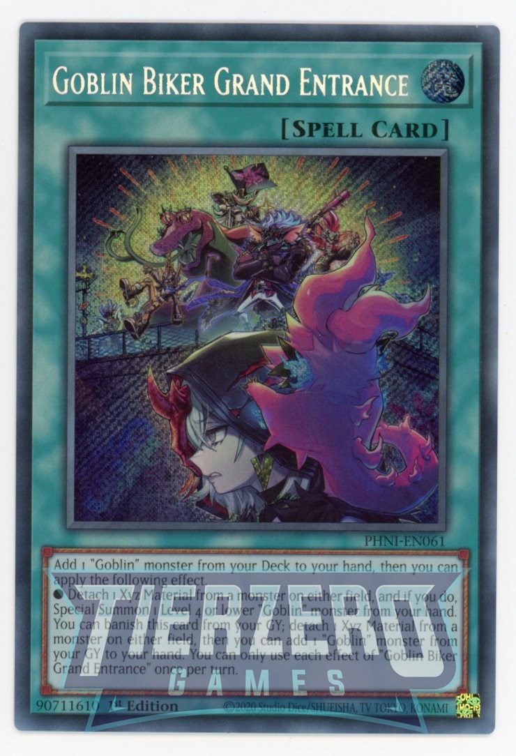 PHNI-EN061 - Goblin Biker Grand Entrance - Secret Rare