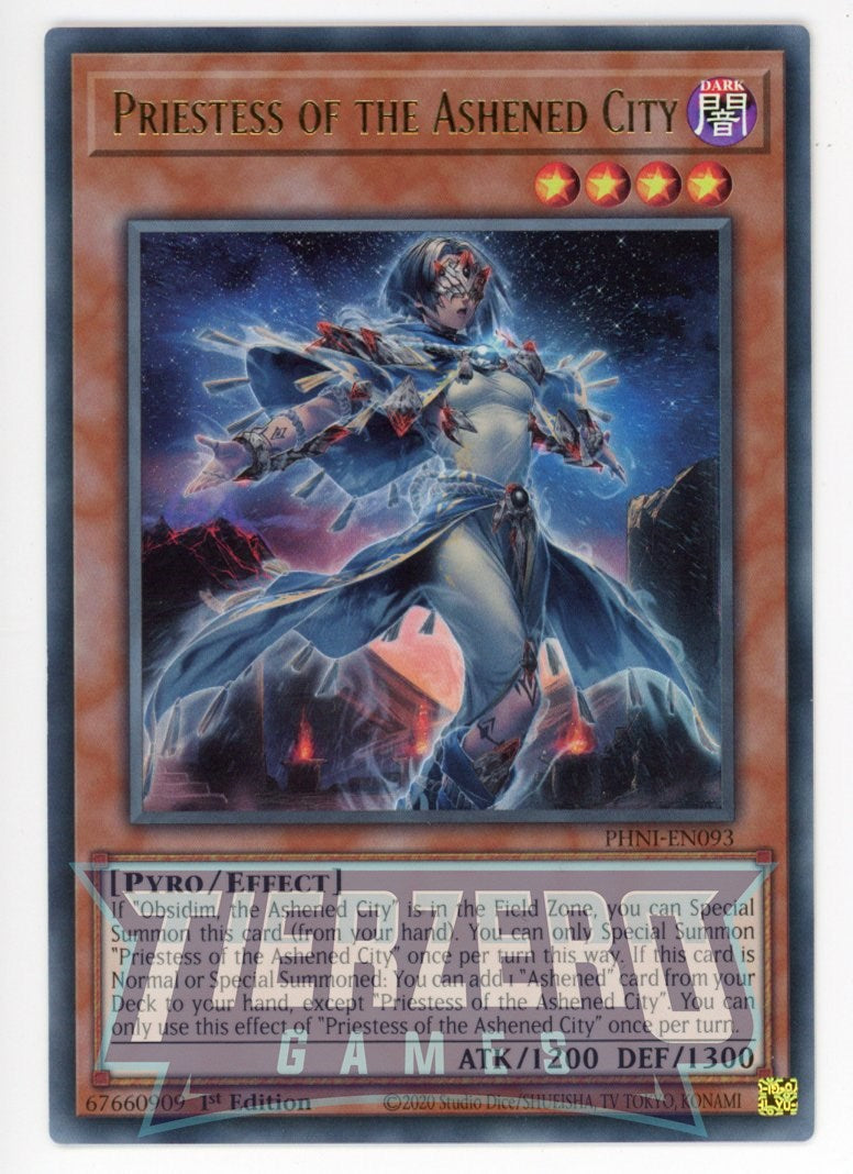 PHNI-EN093 - Priestess of the Ashened City - Ultra Rare - Effect Monst PHNI-EN093 - Priestess of the Ashened City - Ultra Rare - Effect Monst