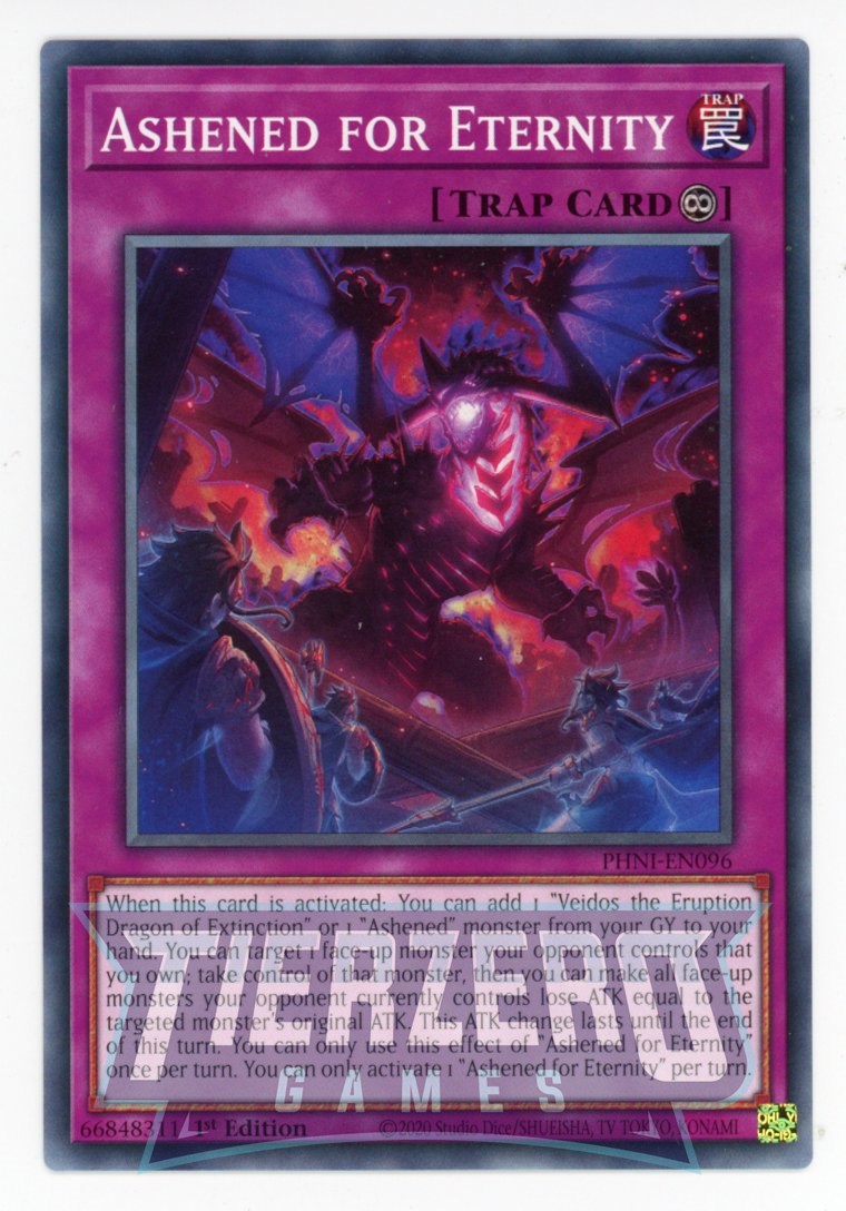 continuous trap cards yugioh PHNI-EN096 - Ashened for Eternity - Common - Continuous Trap
