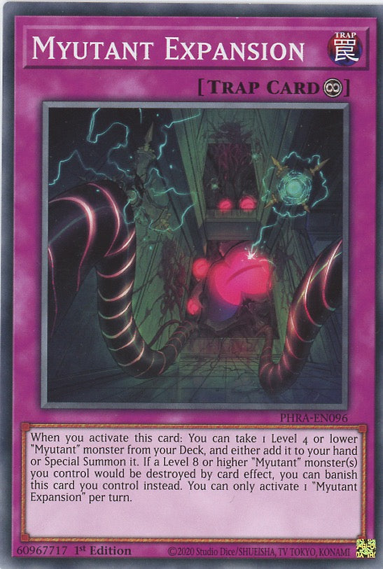 yugioh continuous trap deck PHRA-EN096 - Myutant Expansion - Common - Continuous Trap