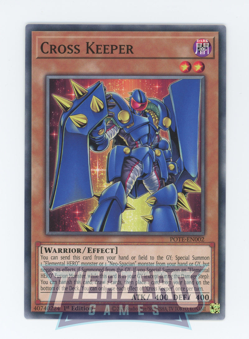 POTE-EN002 - Cross Keeper - Common - Effect Monster - Power of the Elements