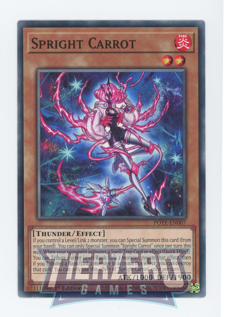 POTE-EN007 - Spright Carrot - Common - Effect Monster - Power of the Elements