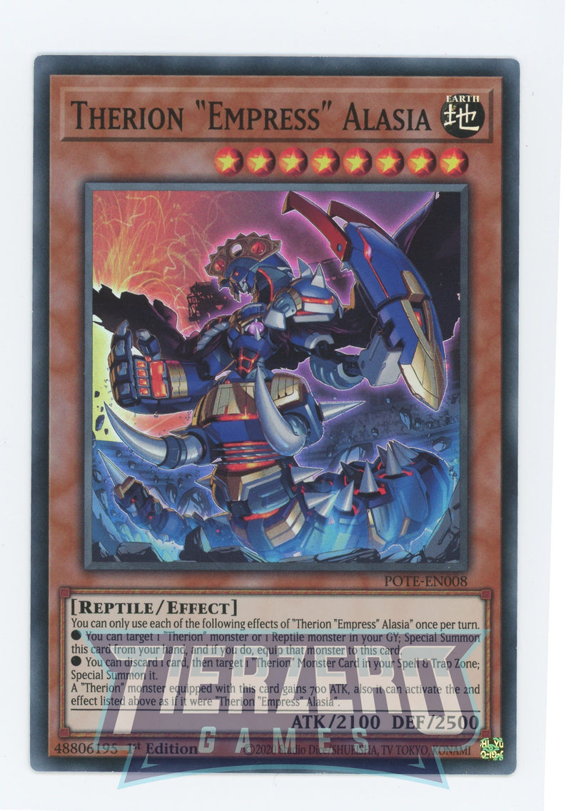 POTE-EN008 - Therion Empress" Alasia" - Super Rare - Effect Monster - Power of the Elements