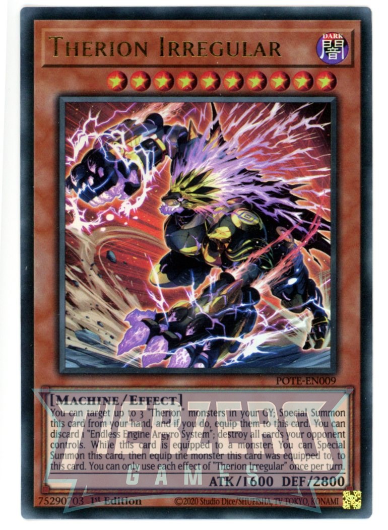 POTE-EN009 - Therion Irregular - Ultra Rare - Effect Monster - Power of the Elements