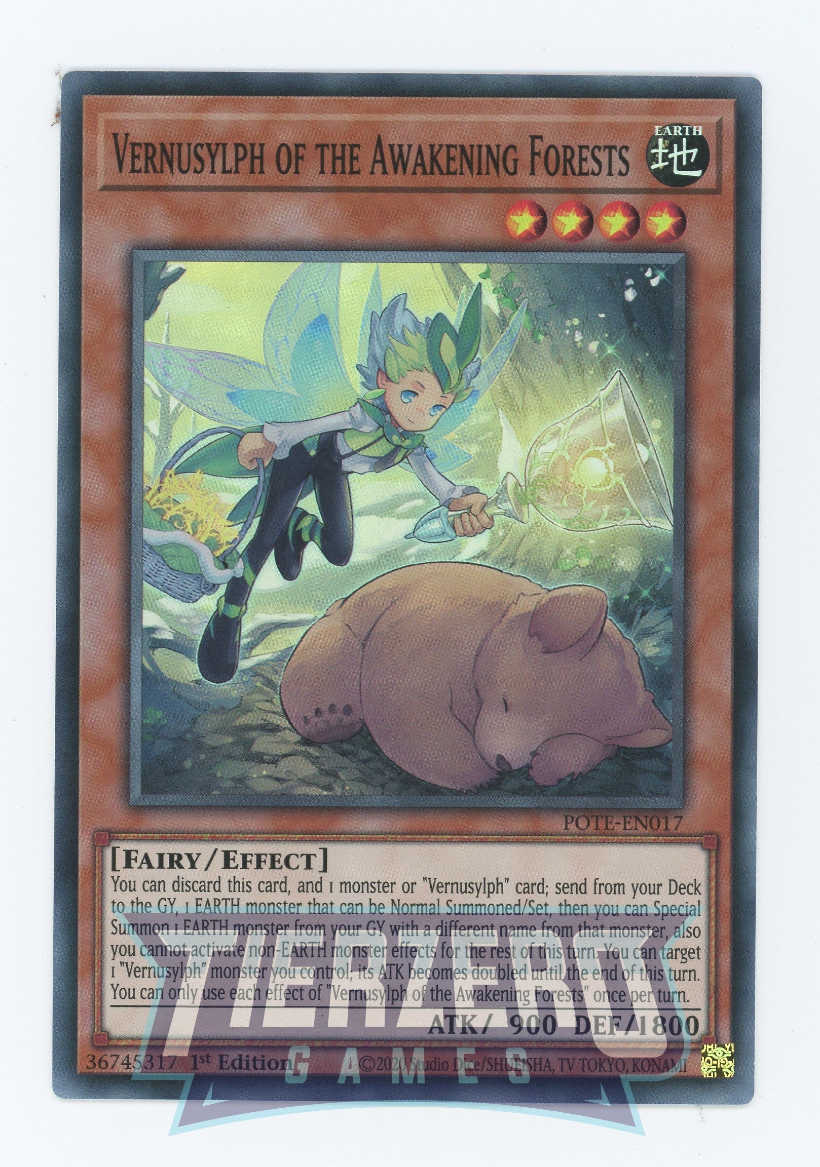 POTE-EN017 - Vernusylph of the Awakening Forests - Super Rare