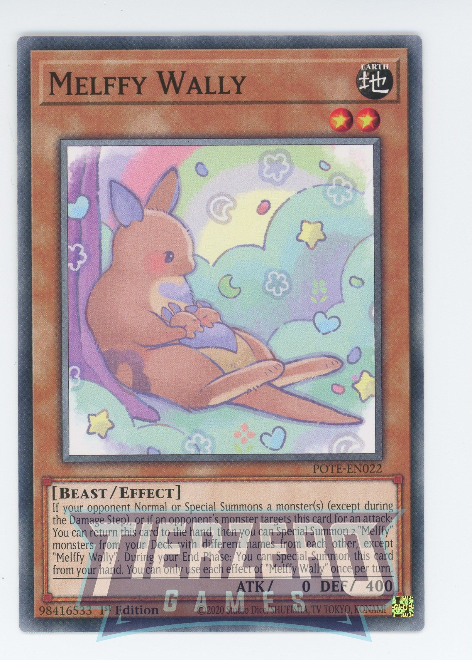 melffy yugioh cards POTE-EN022 - Melffy Wally - Common - Effect Monster