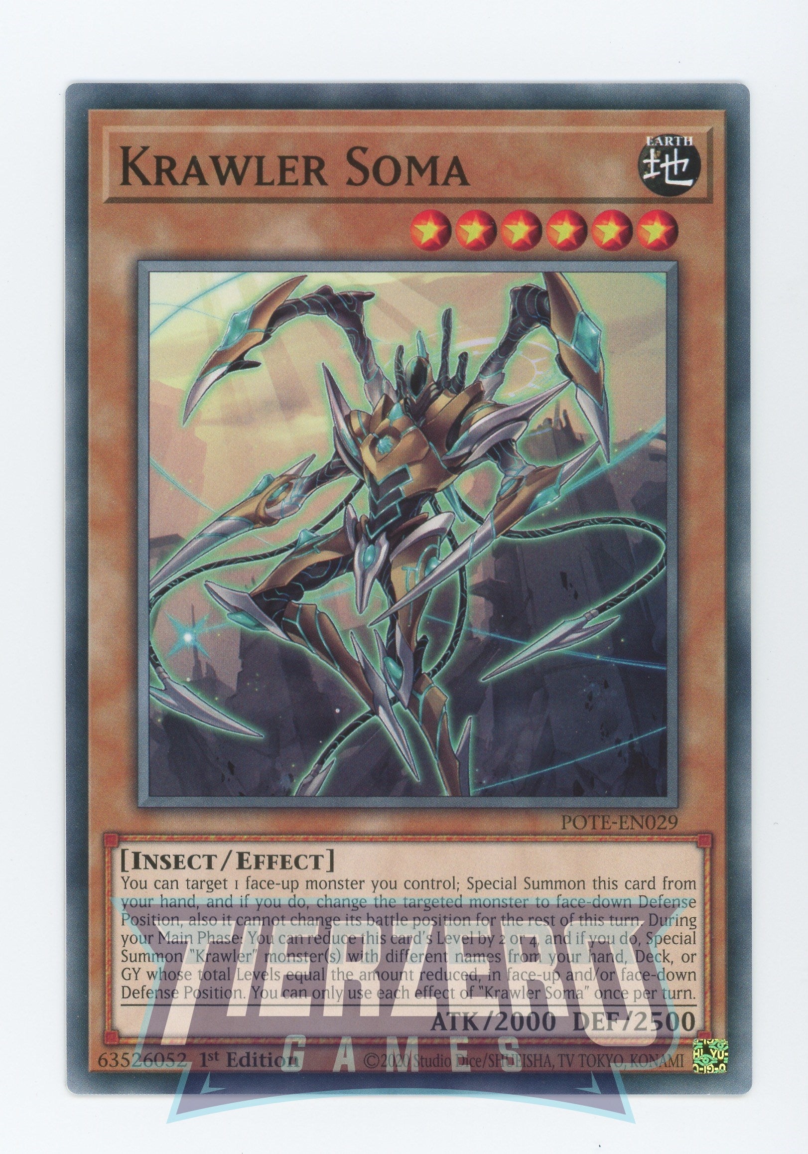 krawler yugioh deck POTE-EN029 - Krawler Soma - Common - Effect Monster