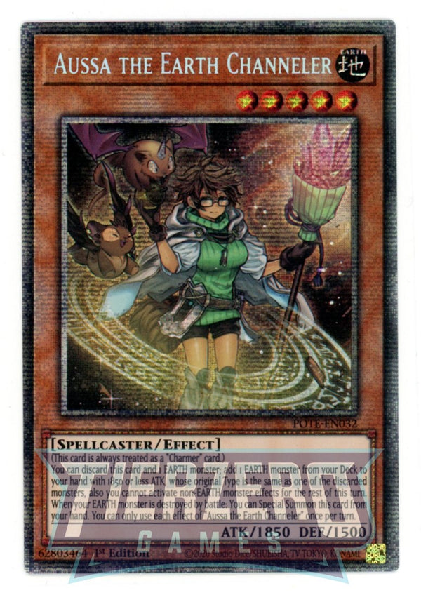 POTE-EN032 - Aussa the Earth Channeler - Starlight Rare - Effect Monster - Power of the Elements