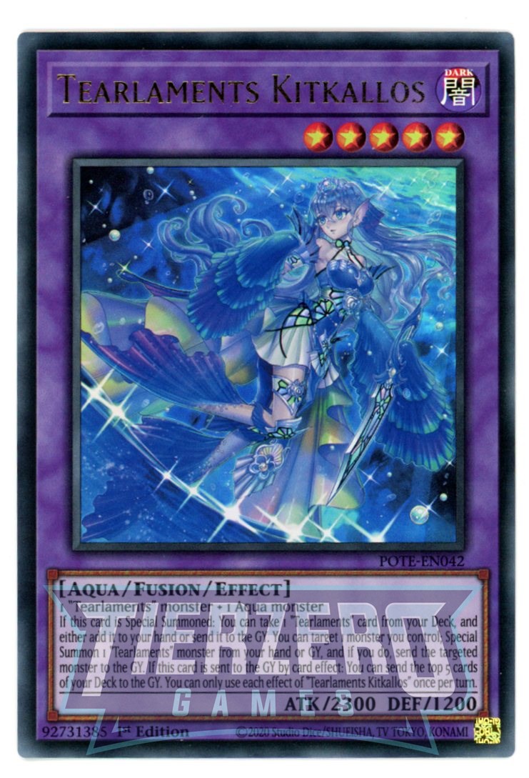 POTE-EN042 - Tearlaments Kitkallos - Ultra Rare - Effect Fusion Monste POTE-EN042 - Tearlaments Kitkallos - Ultra Rare - Effect Fusion Monste