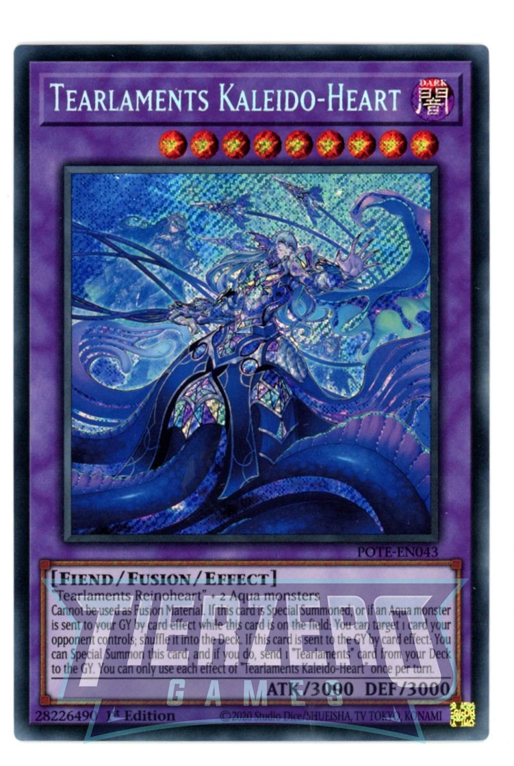 POTE-EN043 - Tearlaments Kaleido-Heart - Secret Rare - Effect Fusion Monster - Power of the Elements