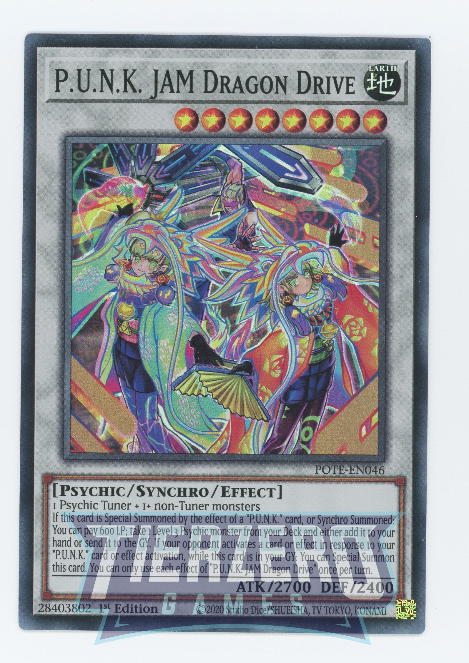 jam deck yugioh POTE-EN046 - P.U.N.K. JAM Dragon Drive - Super Rare