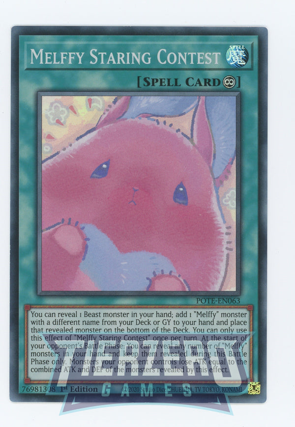 POTE-EN063 - Melffy Staring Contest - Super Rare - Continuous Spell - Power of the Elements