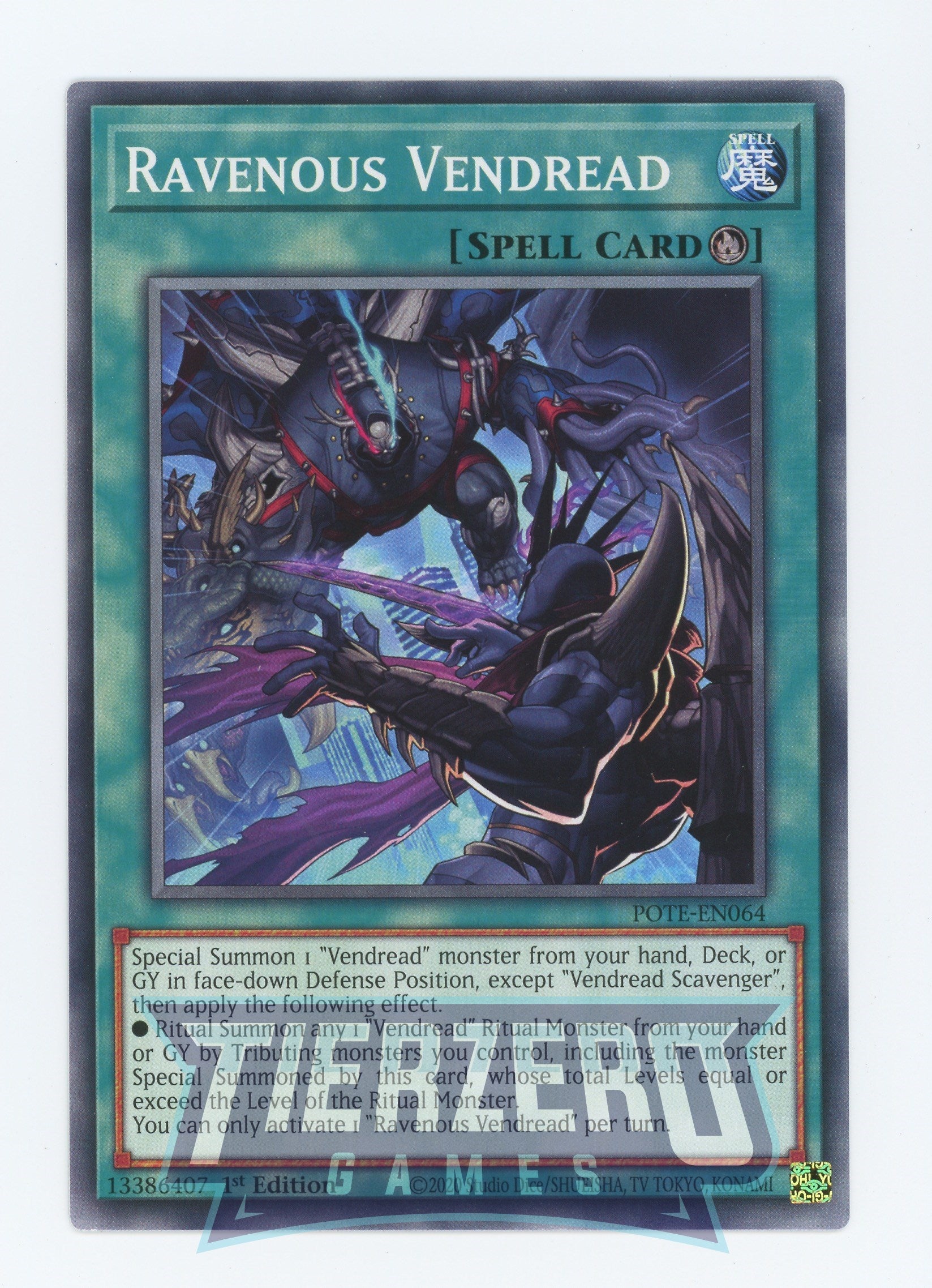vendread yugioh deck POTE-EN064 - Ravenous Vendread - Common - Ritual Spell