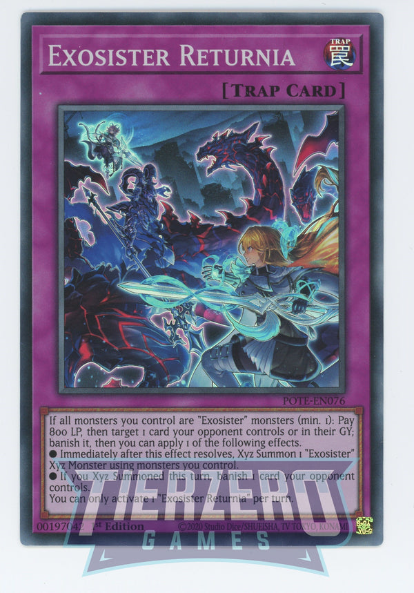 POTE-EN076 - Exosister Returnia - Super Rare - Normal Trap - Power of the Elements
