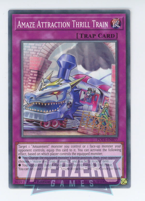POTE-EN077 - Amaze Attraction Thrill Train - Common - Normal Trap - Power of the Elements
