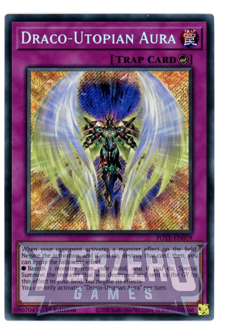 counter trap deck yugioh POTE-EN079 - Draco-Utopian Aura - Secret Rare - Counter Trap
