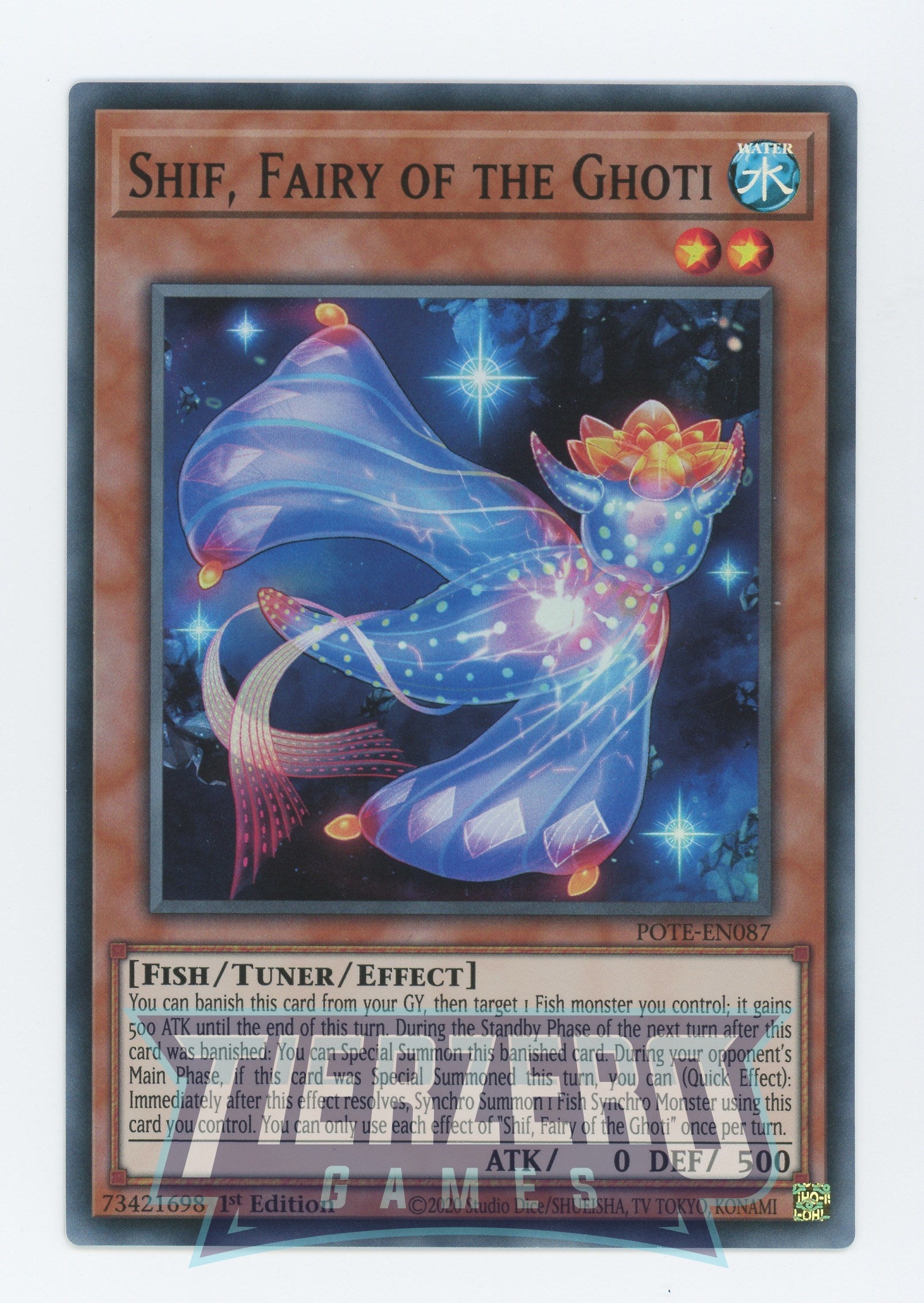 POTE-EN087 - Shif, Fairy of the Ghoti - Super Rare - Effect Tuner mons POTE-EN087 - Shif, Fairy of the Ghoti - Super Rare - Effect Tuner mons