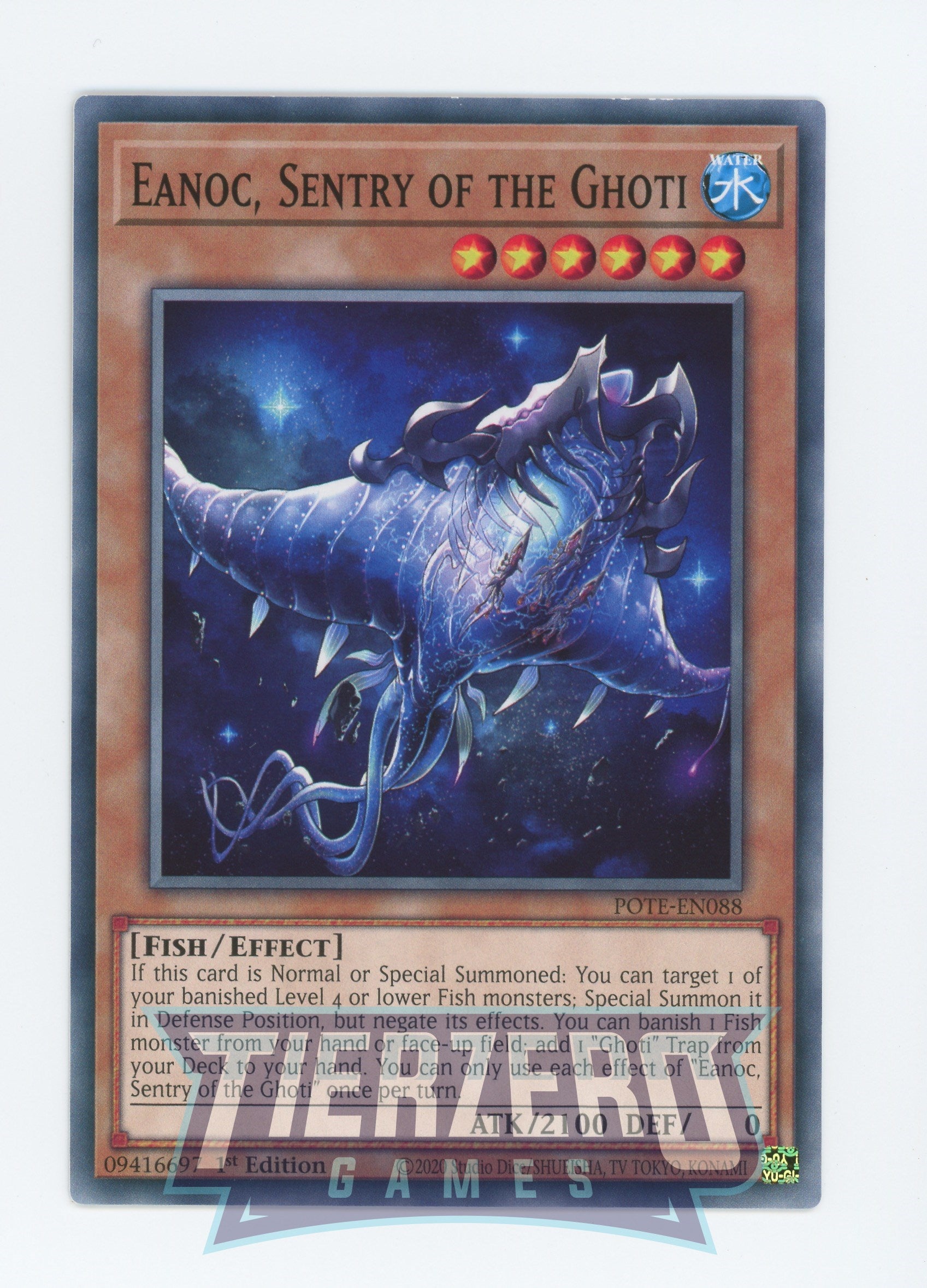 POTE-EN088 - Eanoc, Sentry of the Ghoti - Common - Effect Monster - Po POTE-EN088 - Eanoc, Sentry of the Ghoti - Common - Effect Monster - Po