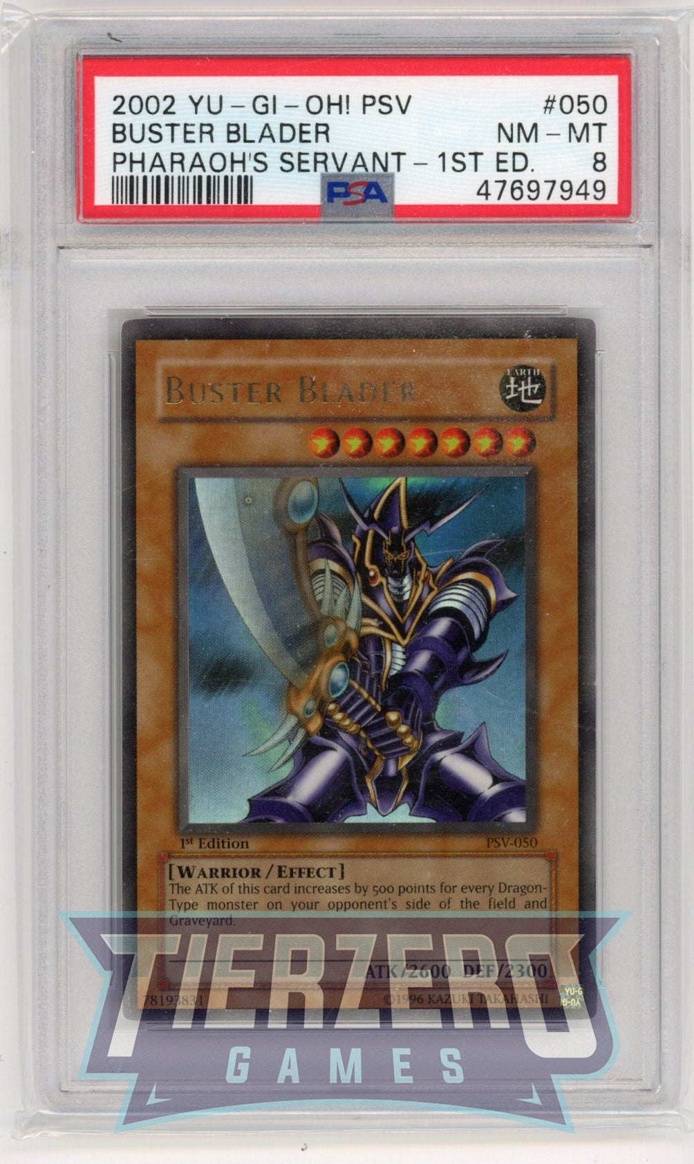 PSV-050 - Buster Blader - Ultra Rare - PSA 8