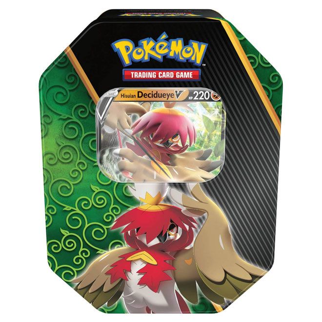 Pokemon Hisuian Decidueye V Divergent Powers Tin