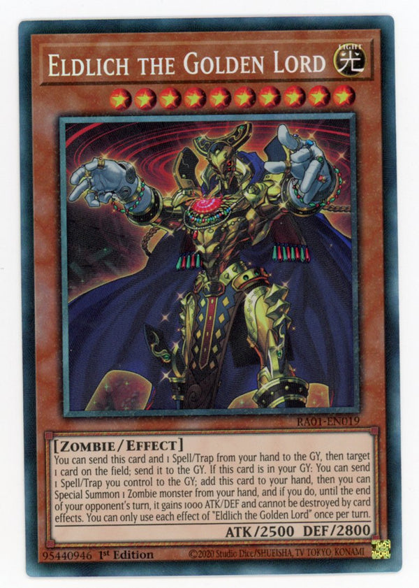 RA01-EN019 - Eldlich the Golden Lord - Collector's Rare - Effect Monster - Rarity Collection