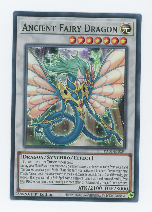 RA01-EN030 - Ancient Fairy Dragon - Super Rare - Effect Synchro Monster - Rarity Collection