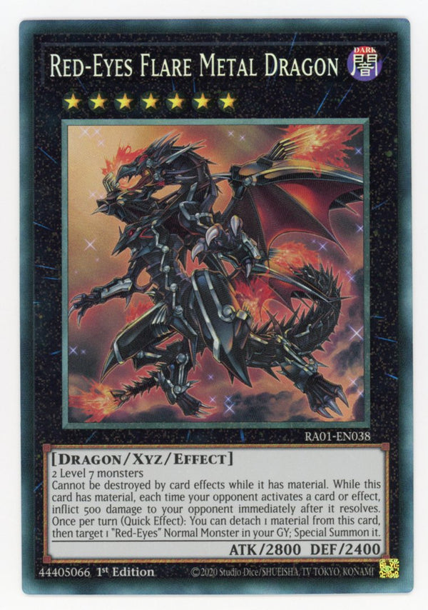 RA01-EN038 - Red-Eyes Flare Metal Dragon - Collector's Rare - Effect Xyz Monster - Rarity Collection