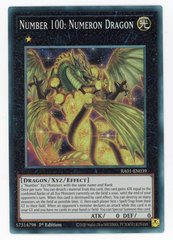 RA01-EN039 - Number 100: Numeron Dragon - Collector's Rare - Effect Xyz Monster - Rarity Collection