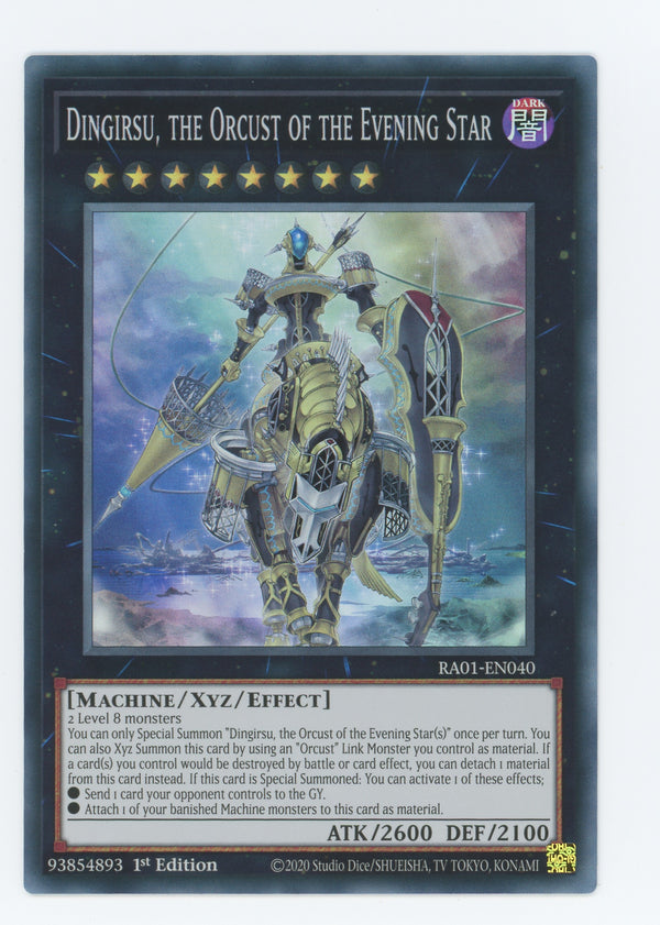 RA01-EN040 - Dingirsu, the Orcust of the Evening Star - Super Rare - Effect Xyz Monster - Rarity Collection