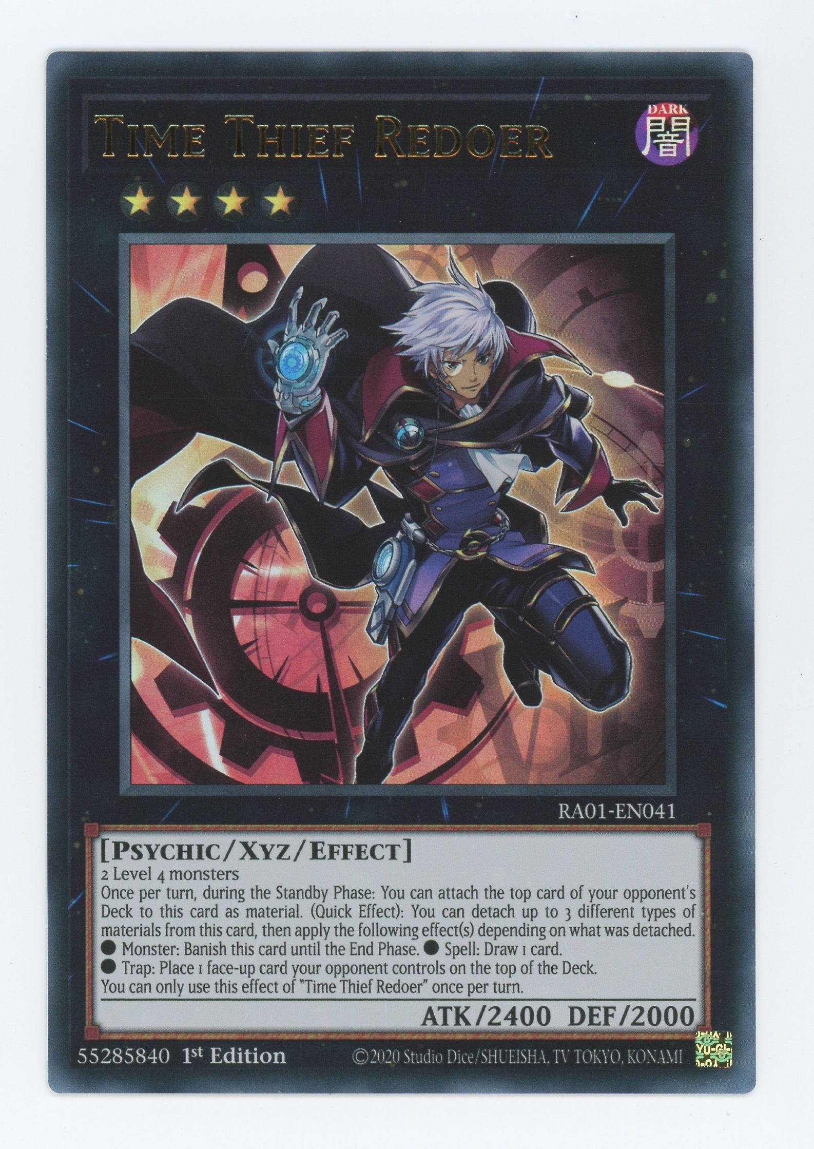 yugioh time thief cards RA01-EN041 - Time Thief Redoer - Ultra Rare - Effect Xyz Monster