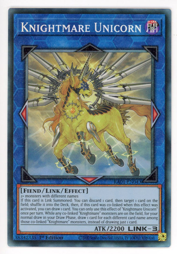 RA01-EN043 - Knightmare Unicorn - Collector's Rare - Effect Link Monster - Rarity Collection