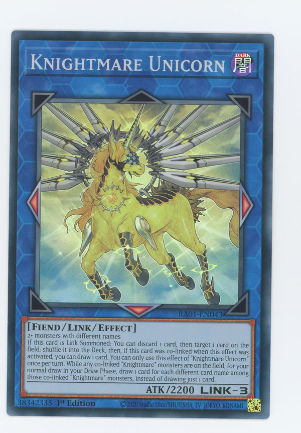 RA01-EN043 - Knightmare Unicorn - Super Rare - Effect Link Monster - Rarity Collection