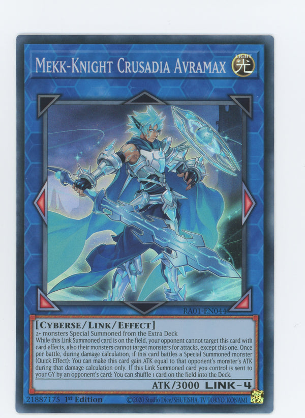 RA01-EN044 - Mekk-Knight Crusadia Avramax - Super Rare - Effect Link Monster - Rarity Collection