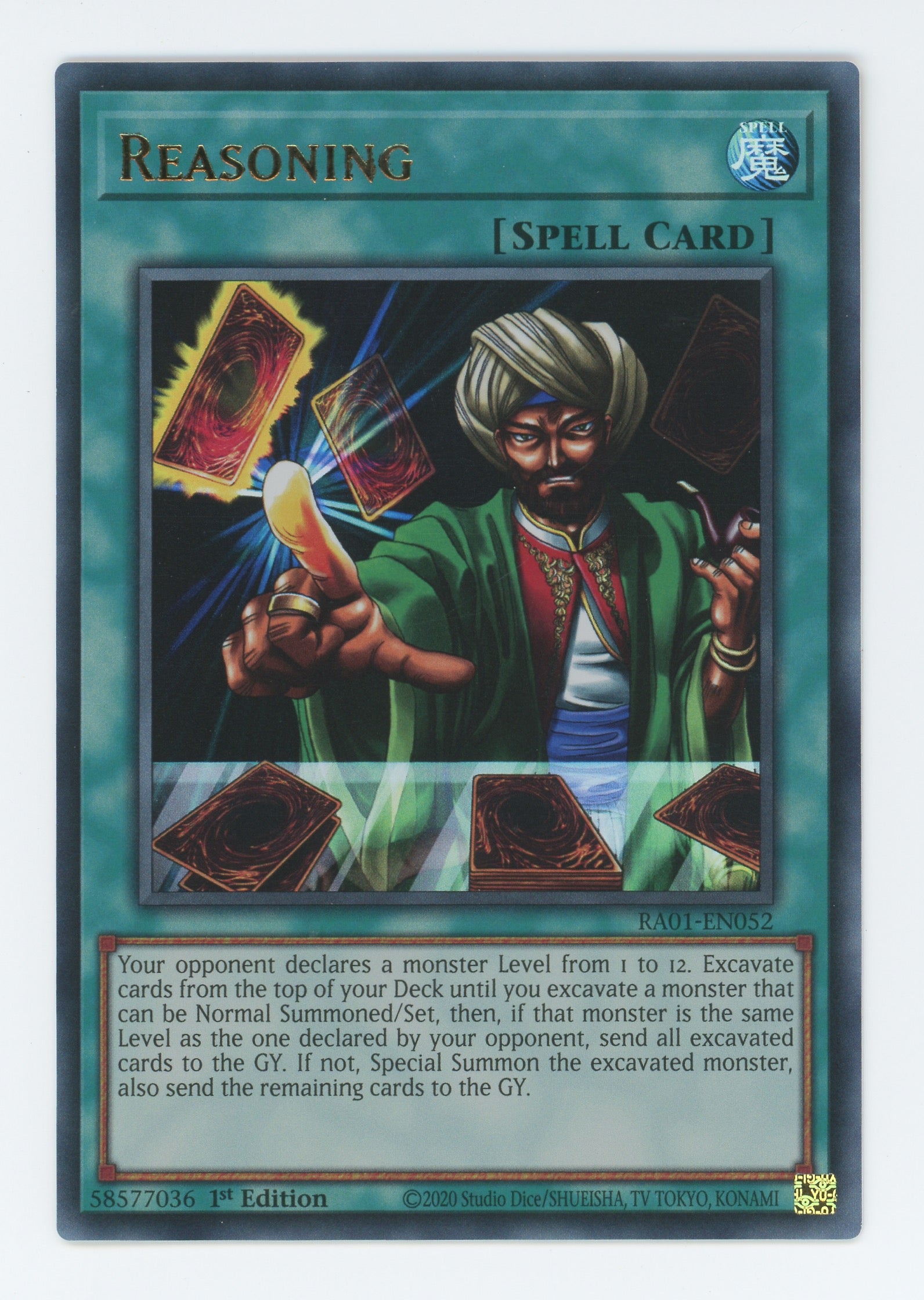RA01-EN052 - Reasoning - Ultra Rare - Normal Spell