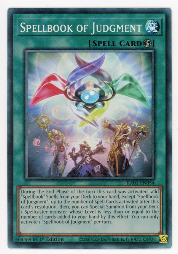 RA01-EN054 - Spellbook of Judgment - Collector's Rare - Quick-Play Spell - Rarity Collection